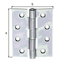 Vorschaubild Alberts® Scharnier, sendzimirverzinkt, LxB 100x75 mm 348991