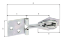 Vorschaubild Alberts® Überfalle m.Schlaufe aus gerolltem Draht,m.Öse galvanisch verzinkt dickschichtpassiviert.,LxB 93,5x31,5 mm 348212