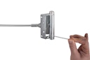 Vorschaubild Alberts® Tür- und Torschließer verzinkt HxL 100x242 mm Karte à 1 St. 
