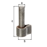 Alberts® Kloben,z.Anschweißen,Dornst.⌀13mm