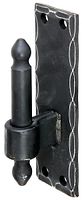 Alberts® Kloben ⌀16mm auf Platte 150x45mm Abstand 25mm Randgehämmert schwarz