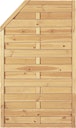 Vorschaubild T&J Maxi Massivzaun Stufe II 90 x 150/120 cm