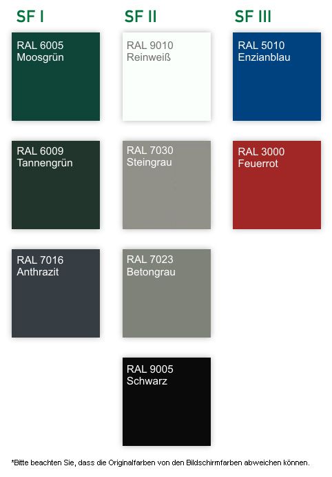 Standardfarben LEGI Standardfarben LEGI