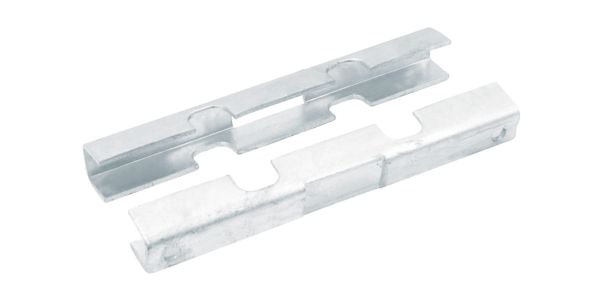 Alberts® Mattenverbinder für Doppelstab-Gittermatten,feuerv.,f.PF ⌀48mm m.Bohrung 673239