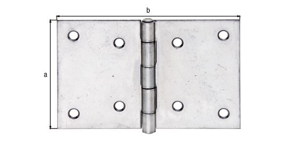 Alberts® Scharnier Edelstahl 81x128 mm