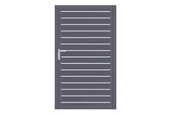 dz VIDUAL Swing Einzeltor Line 100 x 20 mm Rechteckprofil  Distanz 10 mm Zubehörbild