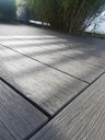 Vorschaubild Fiberdeck Vintage WPC-Terrassendiele Bi-Color Lunar Grey/Cedar massiv 23 x 210 mm
