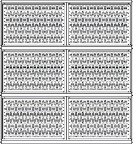 OSMO Schallschutz Alu-Fence Forsdal Dämmelement 950 x 47 x 670 mm