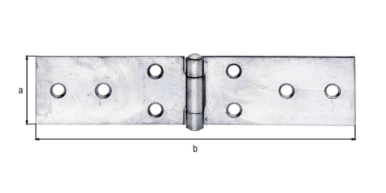 Alberts® Tischband Edelstahl 35x121 mm