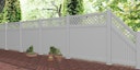 Vorschaubild T&J ELDORADO-Line Kunststoffzaun, Grundelement 175 x 180 cm, PVC weiß, kartonverpackt