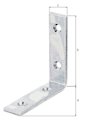 Vorschaubild Alberts® Balkenwinkel, galvanisch verzinkt dickschichtpassiviert, TxHxB 80x80x20 mm 333058