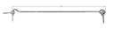 Vorschaubild Alberts® Sturmhaken, mit Öse, galvanisch verzinkt dickschichtpassiviert, zum Einschrauben, 400x⌀6 mm 209230