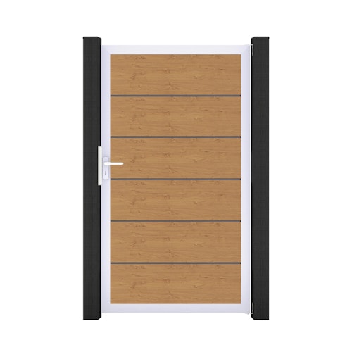 GroJa BasicLine Premium Einzeltor Rahmen Aluminium EV1 1000 x 1800 mm