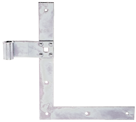 Alberts® Fensterladen-Winkelband, gerade, unten, galvanisch verzinkt, dickschichtpassiviert,HxL 250x200mm,Rolle ⌀13mm 313319