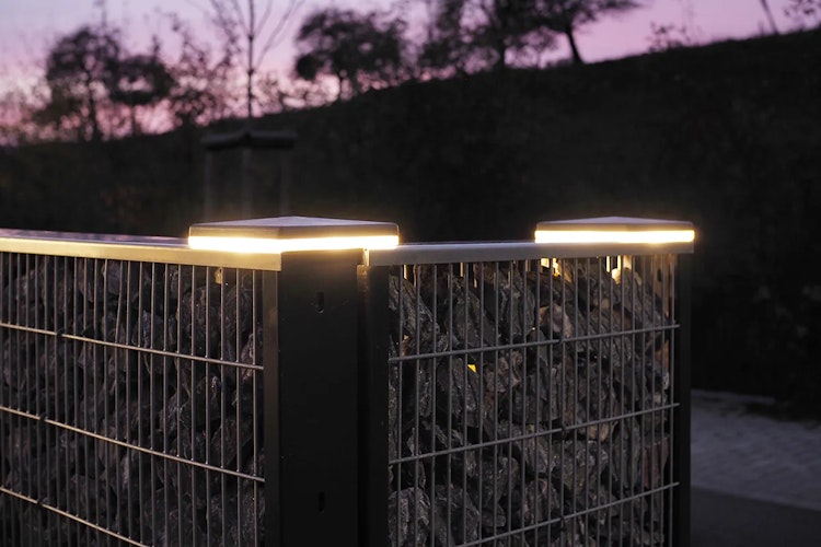 dz LED Zaunbeleuchtungs-Set für Pfosten 60 x 40 mm inkl. Trafo
