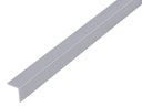 Vorschaubild Alberts® Winkelprofil, gleichsch., PVC alugrau, LxBxHxS 1000 x 15 x 15 x 1 mm 470609