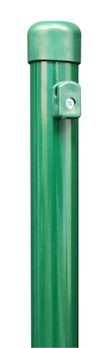 Alberts® Zaunpf.,zinkp.grün Kst.b.,Länge 2500mm,Pfostenst. ⌀38mm,Geflechth. 2000mm 613044
