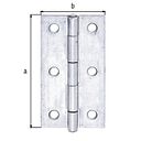Vorschaubild Alberts® Scharnier Edelstahl 60x34 mm