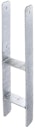 Vorschaubild Alberts® H-Pfostenträger 300x60x5mm für verschiedene Pfostenstärken