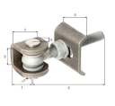 Vorschaubild Alberts® Torband f.180° Öffnung,Schrauben,etc.fvz.,Bolzen und Splint VA,z.Anschweißen,M16