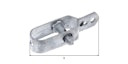 Vorschaubild Alberts® Drahtspanner, verzinkt, grün Kst.b., Gesamtlänge 100mm, gebündelt  3St. 611170