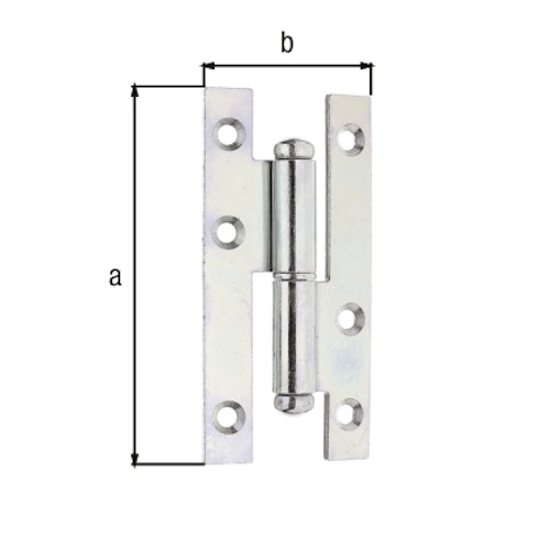 Alberts® Aushebescharnier  links 94x45 mm