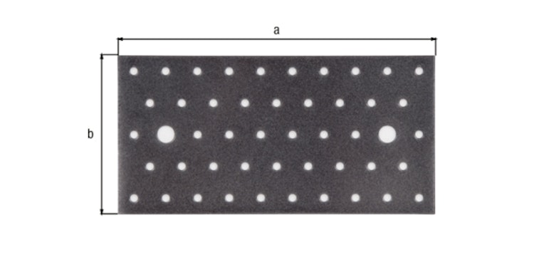 Alberts® DURAVIS® Lochplatte 200x100x2mm