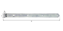 Vorschaubild Alberts® Ladenband 600x45 mm ⌀16 mm galvvz.