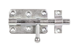 Bolzen-Schlossriegel galvanisch verzinkt dickschichtpassiviert Ø16x99x60 mm