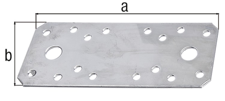 Flachverbinder verz. 195x90x3,0 mm