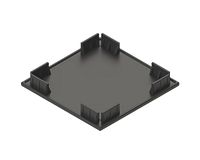Osmo Aufsteckkappe für Alupfosten 94 x 94 mm, schwarzZubehörbild