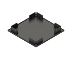 Osmo Aufsteckkappe für Alupfosten 94 x 94 mm, schwarz