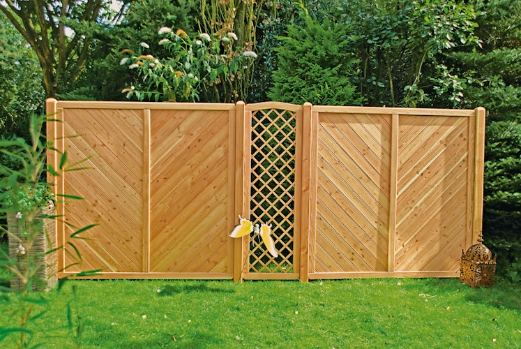 T&J CLASSICO Sichtschutzzaun Rankgitter Douglasie 900 x 1800 mm