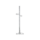 Vorschaubild Alberts® Universalpfosten feuerverzinkt zum Aufschrauben L 1020 mm  30x30 mm 