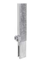 Alberts® Zaunerhöhung Erhard, feuerverzinkt, grün RAL 6005, 800 / 60 x 60 mm 672751
