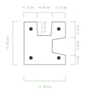 Vorschaubild ORIGI WALLS™ BETON NUT Eckpfosten 120 x 120 mm