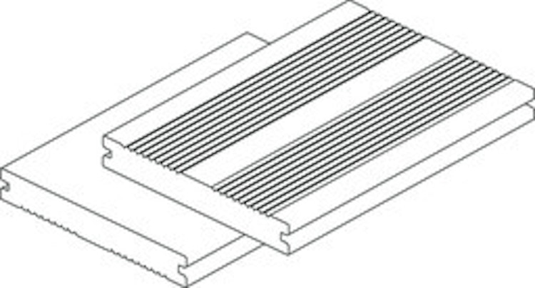 Handmuster OSMO Terrassendiele Multi-D braun Voll 20 x 140 mm  französisch oder glatt