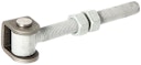 Vorschaubild Alberts® Torband mit Muttern,U-Bügel Stahl roh,z.Anschweißen,Gew.M16