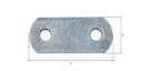 Vorschaubild Alberts® Flachverbinder mit abgerundeten Enden 16x37 mm