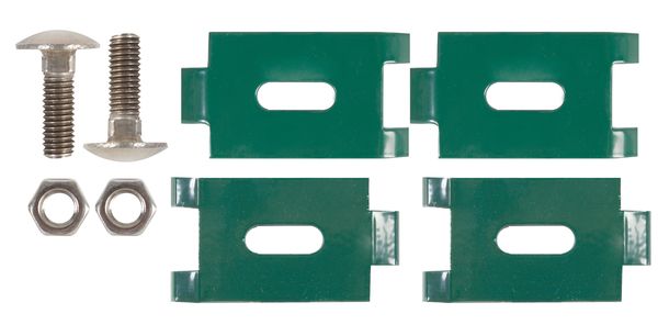 Alberts® Eckverbinder zur Verbindung zweier Doppelstab-Gittermatten,feuerv.,grün RAL 6005 673284