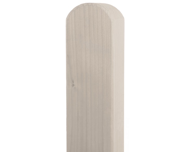 BM Zaunpfosten 90 x 90 mm vierkant Douglasie Kopf gerundet farbig