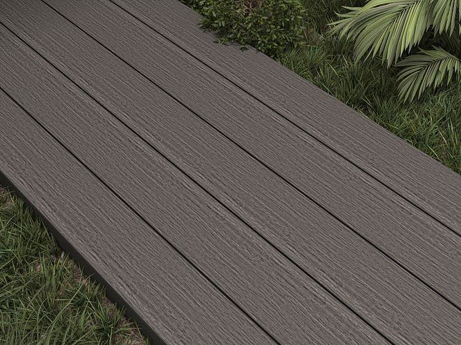 NewTechWood Gigante Vintage WPC-Terrassendiele Hohlkammer Silver Gray  23 x 210 mm