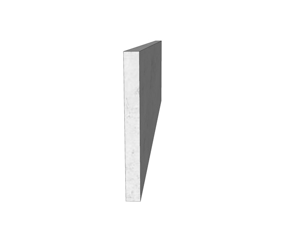 WWOO Betonelement Rückwand, hellgrau
