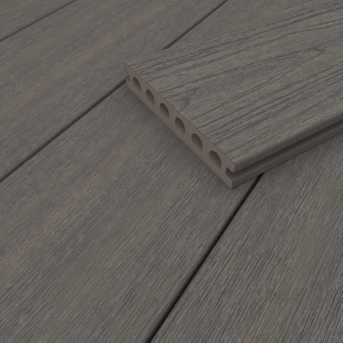NewTechWood Deluxe WPC-Terrassendiele Hohlkammer Silver Gray  23 x 138 mm