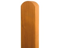 BM Zaunpfosten Douglasie 90 x 90 mm vierkant Kopf gerundet, geölt Zubehörbild