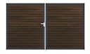 Vorschaubild GroJa Solid Rhombus Doppeltor Rahmen Aluminium Anthrazitgrau 3000 x 1800 mm