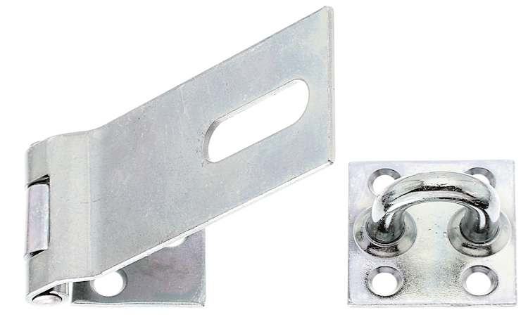Alberts® Sicherheits-Überfalle, galvansich verzinkt dickschichtpassiviert, LxB Überfalle: 93x37,L Platte: 38 mm 348366