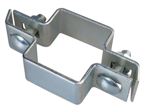 Alberts® Mittelschelle für Vierkantpfosten,feuerverzinkt,für Pfosten 60x40 mm 680206