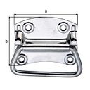 Vorschaubild Alberts® Kistengriff Edelstahl Platte BxH 92x80 mm Tiefe 12 mm 
