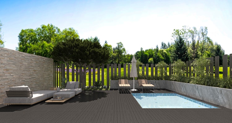 NewTechWood Terrassenfliese Premium 23 x 300 x 900 mm